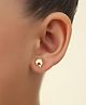 Twisty Locks Dolphins Designed Earrings - Gold