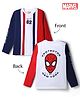 Pine Kids Marvel 100% Cotton Knit Full Sleeves T-Shirt With Spider Man Graphic - Red & Navy Blue
