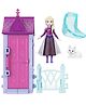 Disney 15 cm, Frozen Small Doll Playset Anna Elsa Figure Toy with 5 Surprise Accessories - Purple & Light Blue