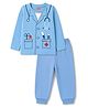 Babyhug Cotton Knit Full Sleeves Co-Ords T-Shirt & Pyjama Night Suit with Doctor Theme Print - Blue