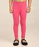 Robinbosky Cotton Elastane Knit Solid Leggings - Baby Pink