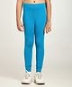 Robinbosky Cotton Elastane Knit Solid Leggings - Peacock Blue