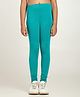 Robinbosky Cotton Elastane Knit Solid Leggings - Leaf Green