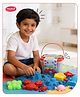 Aditi Toys 1 kg Creative Sand Box For Kids With 5 Large Moulds & 8 Small Moulds, Non-Toxic And Stain Free Sand For Indoor And Outdoor Kid Activity - Multicolor