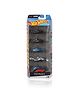 Hot Wheels Diecast Toy Car Formula Free Wheel Model with Smooth Rolling Wheels Pack of 5 - Multicolor