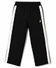 Pine Kids Knit Full Length Track Pant With Side Tape Detailing - Black