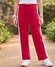 Pine Kids Knit Full Length Track Pant With Side Tape Detailing - Red
