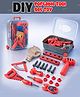Fiddlerz Kids Tool Set for Boys Construction Tool Kit Toy with Trolley Box Portable Pretend Play Tools Set with Accessories for Kids (Multicolor) 16 Pieces