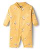 Kidi Wav Full Sleeves Cowboy Printed Romper - Yellow