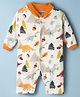 Kidi Wav Full Sleeves Dinosaurs Printed Romper - White