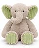 ELITE CREATIONS 35 CM Elephant Plush Toy for Kids Large Stuffed Animal Ultra Soft Huggable Cute Grey Elephant Soft Toy for Boys and Girls