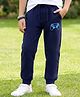 Pine Kids Knit Full Length Game Pad Printed Lounge Pant with Pockets- Blue