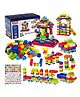 FunBlast DIY Table Building Blocks Toy for Kids with Sticker - 220 Pcs Building Blocks Multicolor