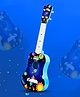 Mad Over Toys Rock Star Guitar-22 Inch with Space Theme | Ukulele Guitar| Musical Toy Beginner Learning Instrument for Toddlers | Lightweight & Durable 4 Strings Acoustic Guitar - Blue
