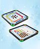 Mad Over Toys 3-in-1 Ice Carrom Big (20-Inch)  Multi-Game Board with Snake Ladder, Ludo & Writing Whiteboard  Includes Carrom Coins, Striker, Ludo Pawns, and Marker Pen   Indoor Game for Kids