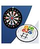 Mad Over Toys 18-Inch 3-in-1 Space Adventure Double-Sided Board Game | Magnetic Dart Game with 4 Safety Darts, Ludo & Tic-Tac-Toe |Best Birthday Gift Toy| Indoor-Outdoor Family Game for Kids & Adults