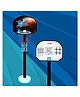 Mad Over Toys 3-in-1 Adjustable Basketball Set for Kids  Height Adjustable (Up to 180 cm) Indoor-Outdoor Toy|Tic-Tac-Toe & Dot Game with Marker & Ball  Growth-Enhancing Sports Toy for Boys & Girls
