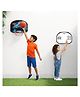Mad Over Toys 3-in-1 Wall Mount Basketball Hoop for Kids|Indoor Hanging Basketball Set with Tic-Tac-Toe & Dot Game with Marker Ball|Sports Toy & Creative Board for Boys & Girls 3+|Birthday Gift