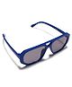 KIDLINGSS Solid Geometric Shaped Sunglasses - Blue