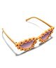 KIDLINGSS Floral Detailed UV Protected Cat Eye Sunglasses - Yellow