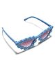 KIDLINGSS Flower Applique Cat Eye Shape Sunglassess - Light Blue