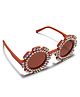 KIDLINGSS Beads Embellished UV Protected Floral Shape Sunglasses - Brown