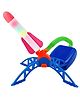 NEGOCIO Fun Outdoor Gift Toy Foam Rocket Launcher Sturdy Launcher Stand With Foot Launch Pad for Kids Boys Girls - PACK OF 1 - COLOR MAY VARY