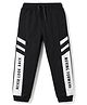 Pine Kids Knit Full Length Text Printed Lounge Pant - Black