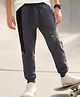 Pine Kids Knit Full Length Cut N Sew Text Printed Lounge Pant - Grey