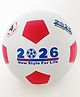 Azhari Rubber Beach Ball Size 4 Pack of 1  WHITE RED