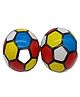 Azhari Inflatable Rubber Beach Ball Football for Kids Pack of 2 Color May Vary