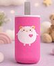 Sparkle Joy Baby Bottle Cover Sleeve | Stretchable Neoprene Insulated Bottle Protector with Handle | Cute Cartoon Design | Heat & Cold Protection Pink