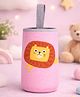 Sparkle Joy Baby Bottle Cover Sleeve | Stretchable Neoprene Insulated Bottle Protector with Handle | Cute Cartoon Design | Heat & Cold Protection Peach