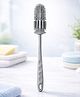 Sparkle Joy 360 Degree Silicone Baby Bottle Cleaning Brush With Soft Bristles & Anti Slip Handle BPA Free Grey
