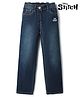 Pine Kids Disney 100% Cotton Denim Full Length Jeans With Stitch Patch in Blue
