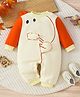 Mark & Mia Winter Cotton Full Sleeve Winter Wear Onesies & Romper With Animal Applique - Beige