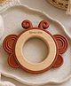 Sprout Kidz Butterfly Wooden Teether for Babies Natural Safe Chew Toy - Brown