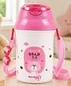 Sprout Kidz Hello Bear Kids Sipper Bottle BPA-Free Straw Sipper 400ml - Pink