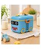 Sprout Kidz Bus Shape Baby Milk Powder Container BPA-Free Plastic Storage Box with Spoon - Blue