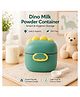 Sprout Kidz Dinosaur Baby Milk Powder Container BPA-Free Plastic Storage Box with Spoon - Green