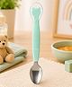 Sprout Kidz 2 in 1 Silicone Baby Soft Tip Spoon & Stainless Steel Fruit Scraper Spoon -Sea Green