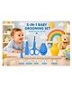 Sprout Kidz 4 in 1 Baby Grooming Set Nail Scissors, Clipper, File & Tweezers with Baby Nose Cleaner BPA-Free Complete Hygiene Combo - D2