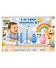 Sprout Kidz 4 in 1 Baby Grooming Set Nail Scissors, Clipper, File & Tweezers with Baby Nose Cleaner BPA-Free Complete Hygiene Combo - D3