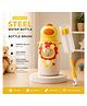 Sprout Kidz  3-in-1 Sipper Cum Bottle Flask Yellow - 550 ml & Bottle Cleaner Combo - Yellow