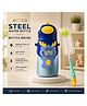 Sprout Kidz  3-in-1 Sipper Cum Bottle Flask Blue - 550 ml & Bottle Cleaner Combo - Blue