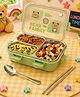 Sprout Kidz Bear Family Lunch Box Insulated Steel with Premium BPA-Free Plastic Lid Green