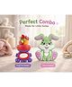 Sprout Kidz Bunny Teether Green & Frog Fruit Feeder Purple Red Combo BPA-Free Silicone