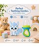 Sprout Kidz Squirrel Teether Blue & LoveL Fruit Feeder Blue Green Combo BPA-Free Silicone