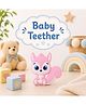 Sprout Kidz Squirrel Teether Pink BPA-Free Silicone Soft Chew Toy for Babies Pack of 1