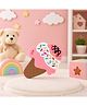 Sprout Kidz Ice Cream Teether Pink BPA-Free Silicone Soft Chew Toy for Babies Pack of 1